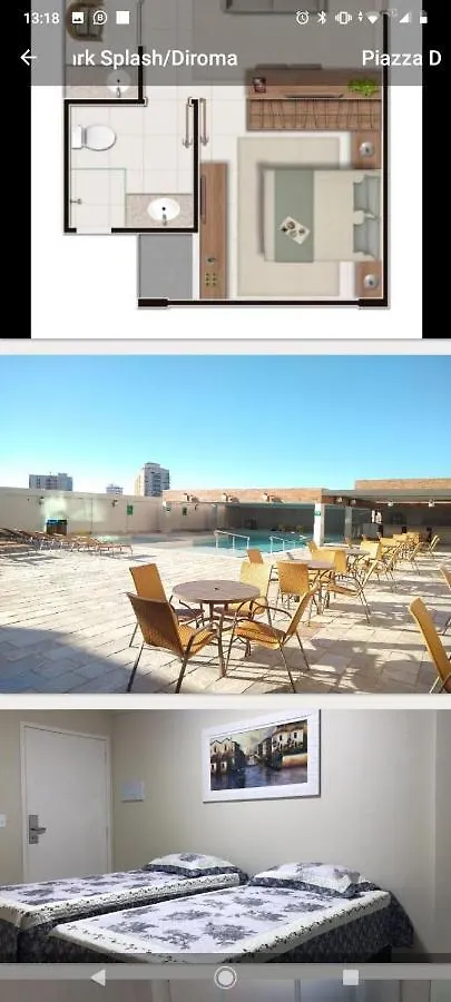 Piazza Com Ingressos Acqua Park Diroma Ate 4 Pessoas Apartment Caldas Novas