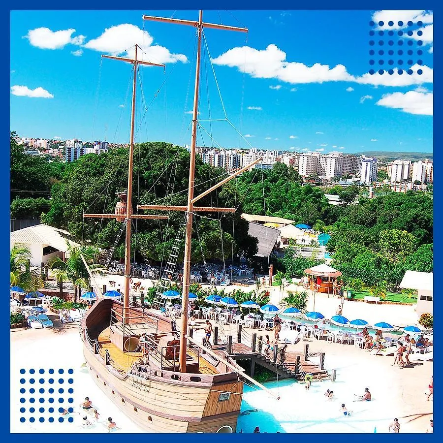 カルダス・ノバスPiazza Com Ingressos Acqua Park Diroma Ate 4 Pessoasアパートメント 0*, カルダス・ノバス