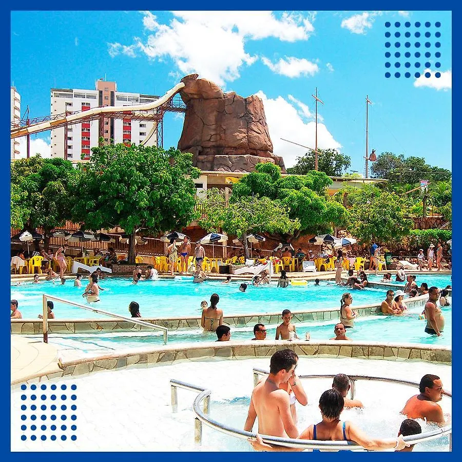 アパート カルダス・ノバスPiazza Com Ingressos Acqua Park Diroma Ate 4 Pessoasアパートメント